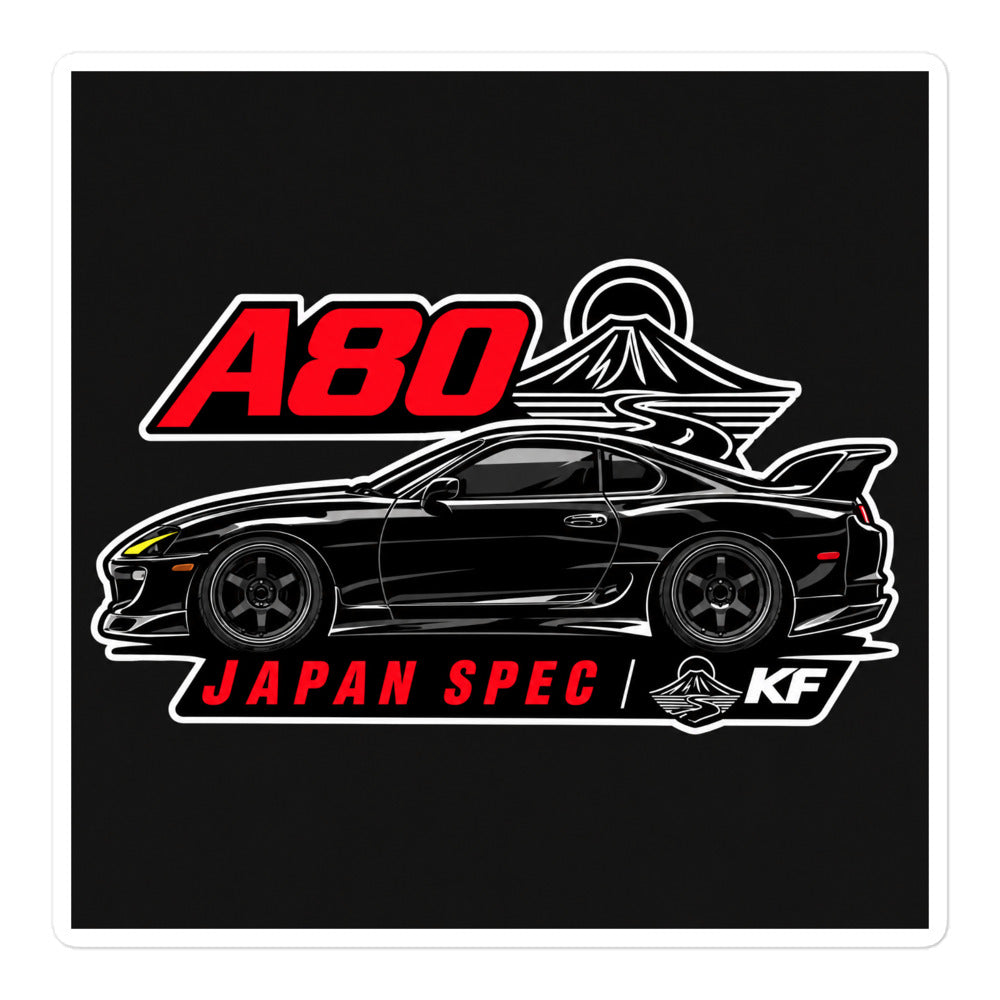 A80 Japan Spec slap sticker — Kyusha Factory