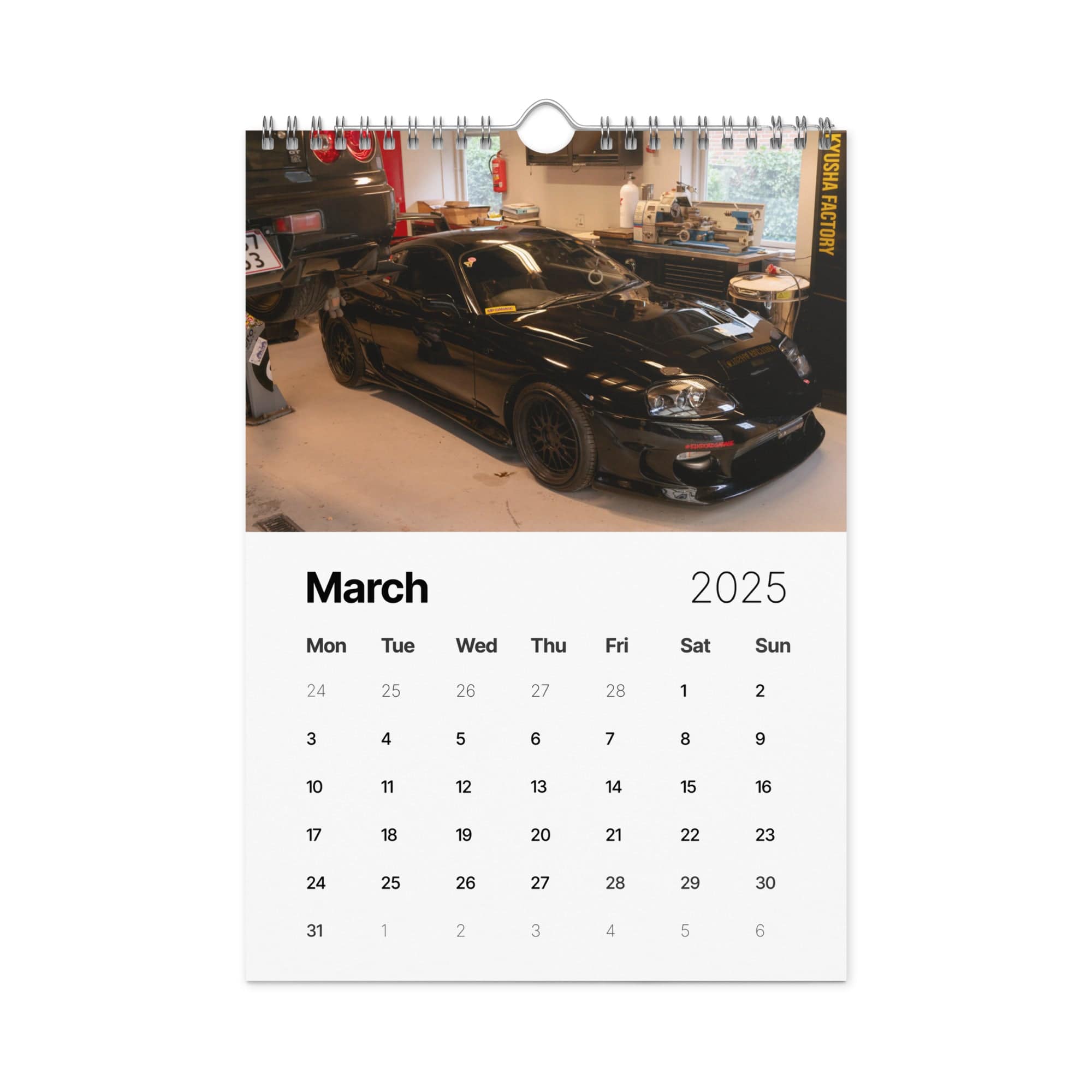 Kyusha Factory 2025 Calendar: Icons of the Road