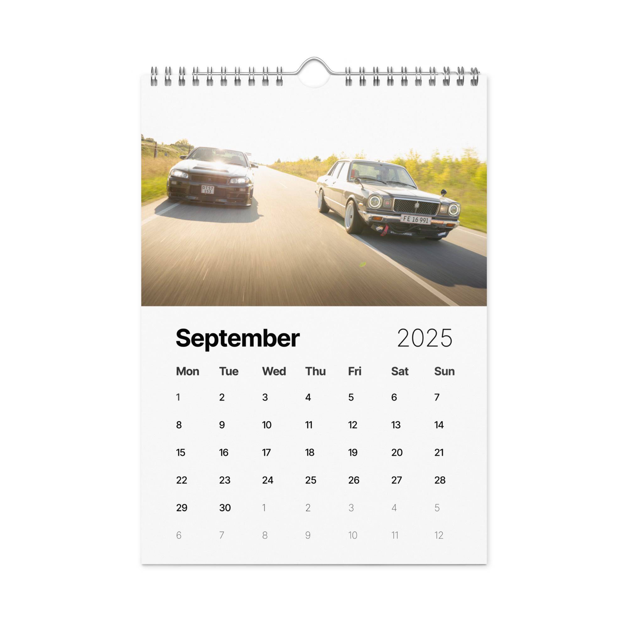 Kyusha Factory 2025 Calendar: Icons of the Road