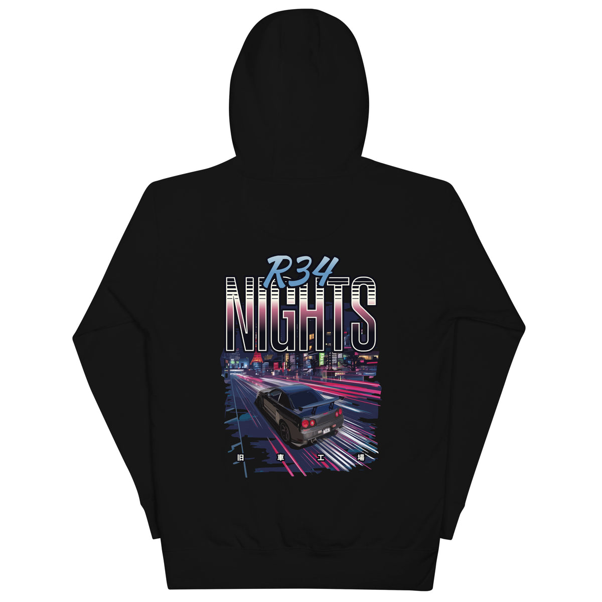 R34 Nights Hoodie — Kyusha Factory
