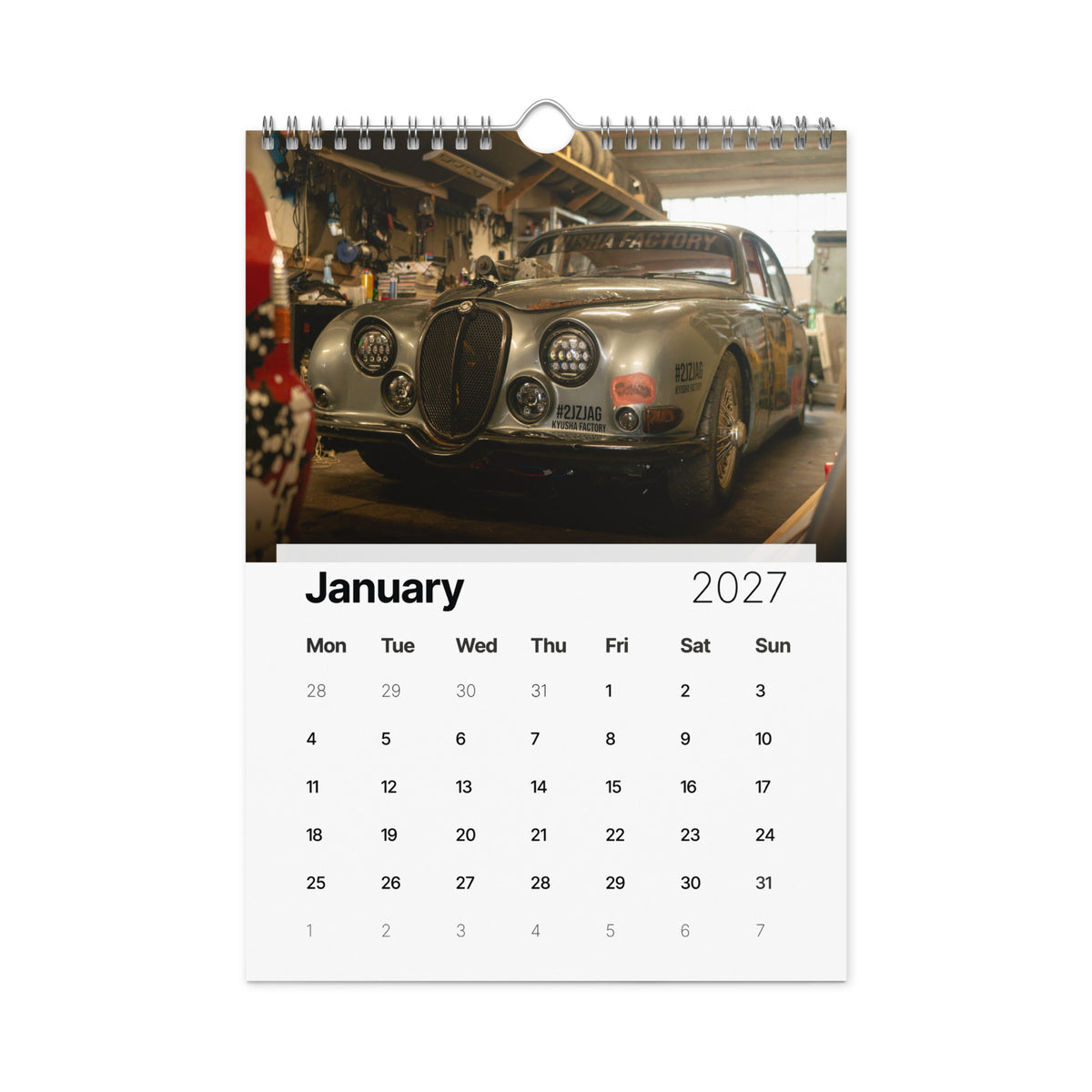 Kyusha Factory 2027 wall calendar: Icons of the Road