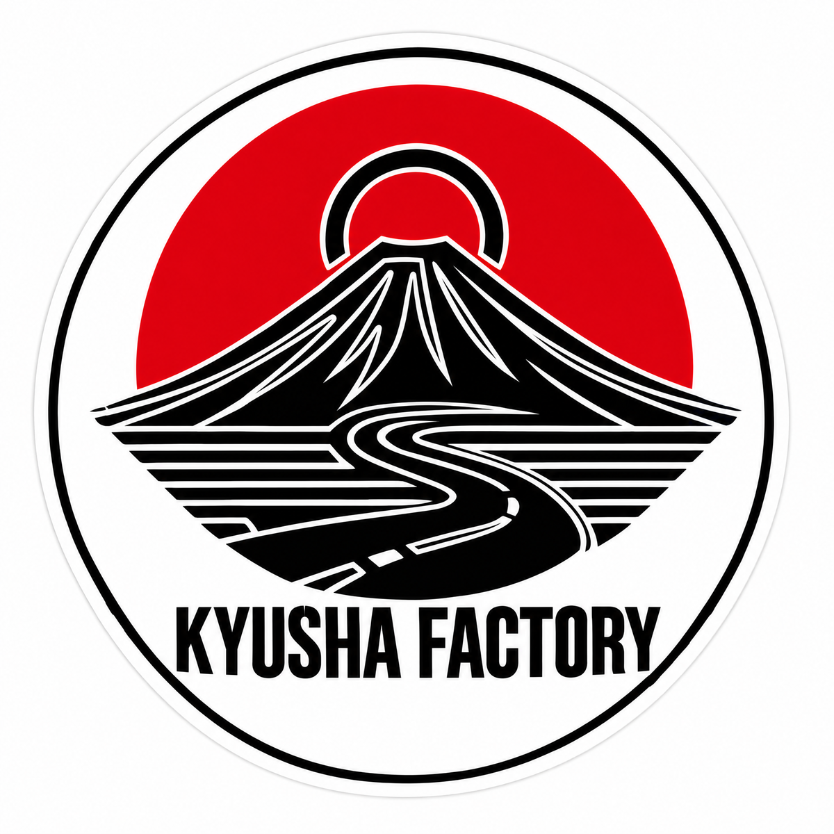 Hinomaru Fuji crest slap sticker — Kyusha Factory