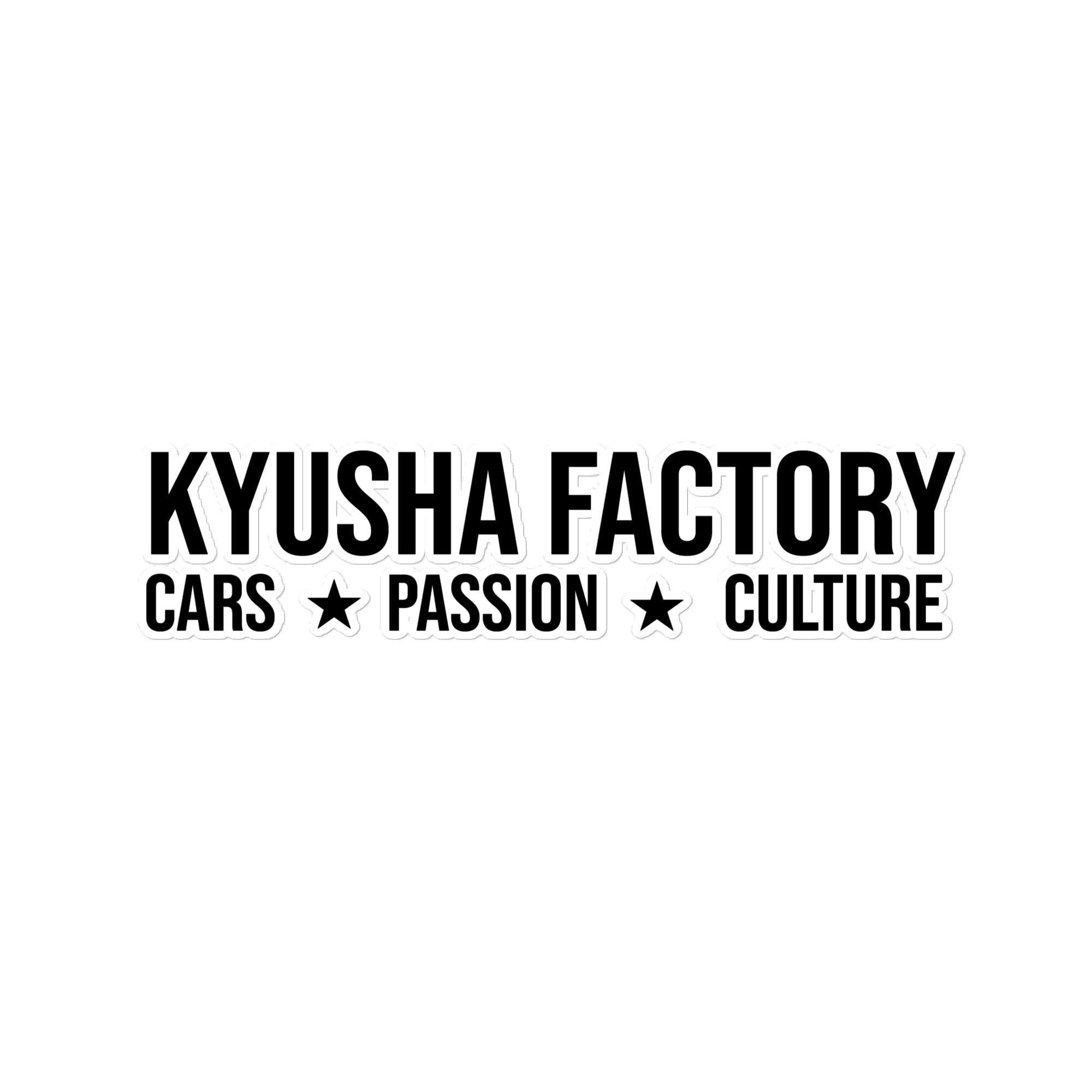 Kyusha Cars*Passion*Culture Sticker