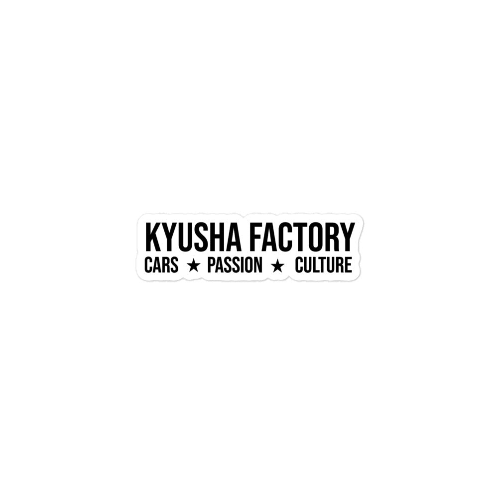 Kyusha Cars*Passion*Culture Sticker