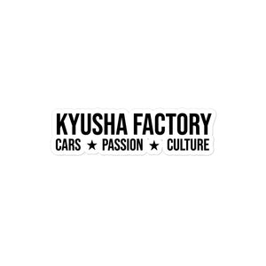 Kyusha Cars*Passion*Culture Sticker