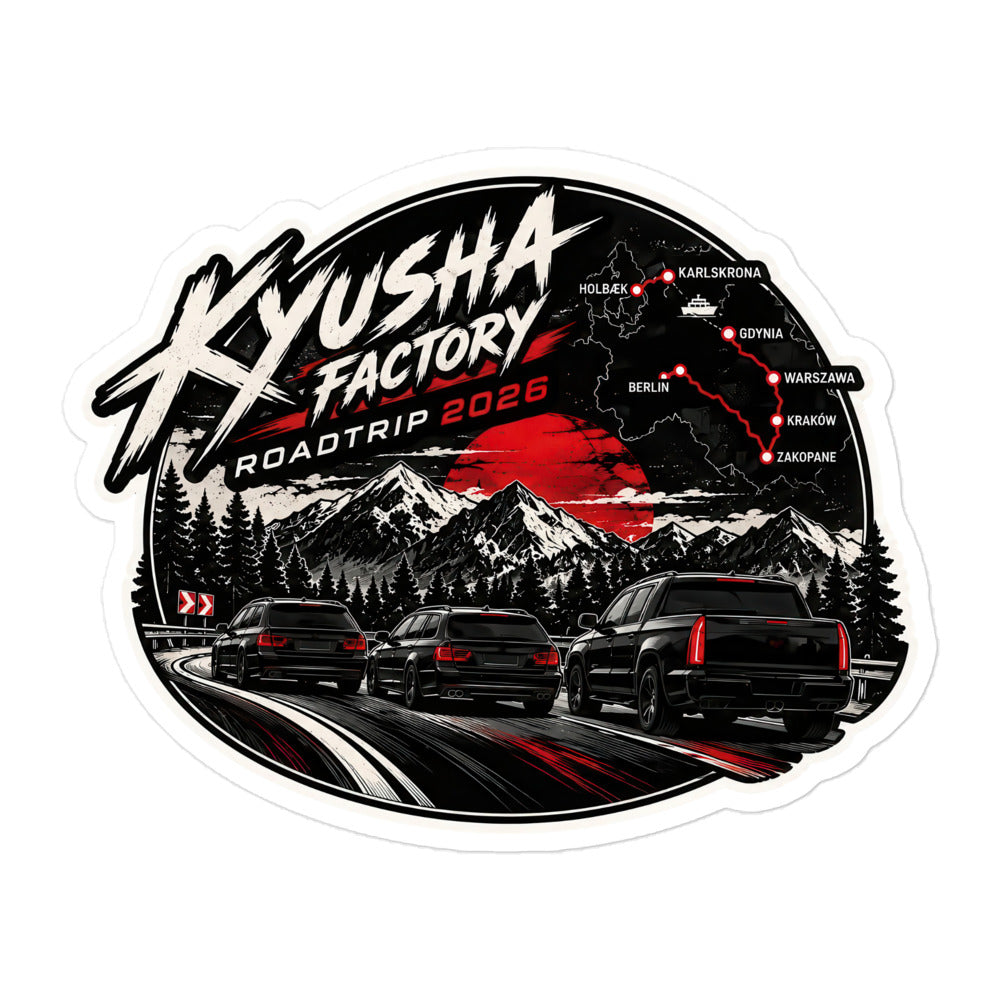 Roadtrip 2026 Slap – Kyusha Factory kiss-cut sticker