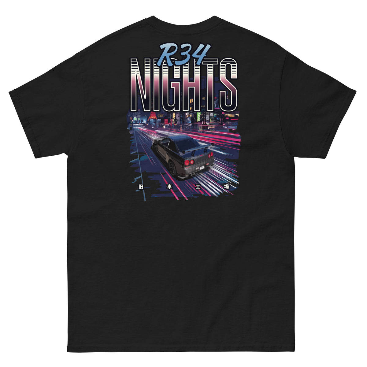 R34 Nights — Tokyo Takedown Tee — Kyusha Factory
