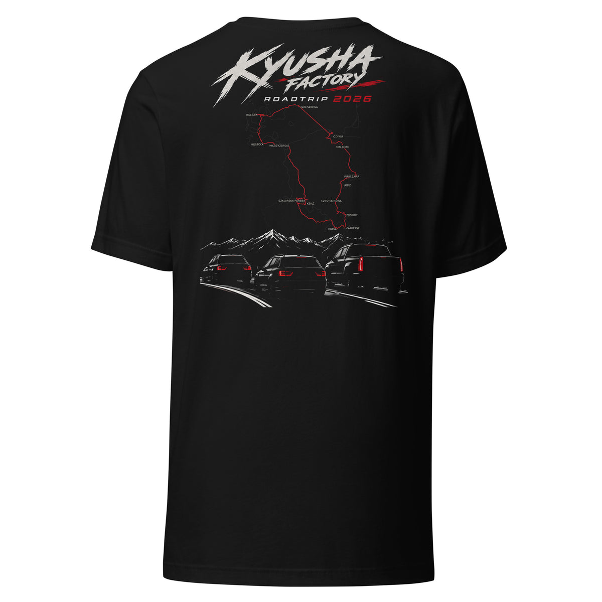 Kyusha Factory Roadtrip 2026 Tee – back